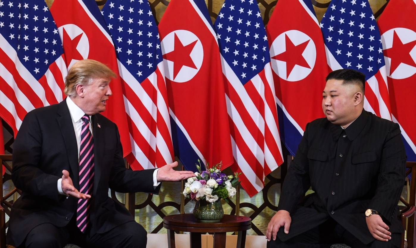 USAs tidligere president Donald Trump, og Nord-Koreas leder Kim Jong-un i 2019. Foto: Saul Loeb/AFP/NTB.